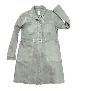 NWOTJ Jill denim Tahoe long denim jacket/coat size small. Color: sage